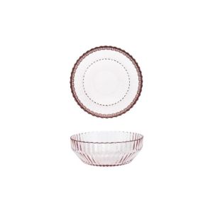 image shows Fortessa Archie 22.8oz Cereal Bowl | Pink against a blank, white background