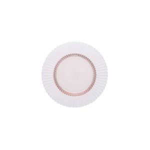 image shows Fortessa Archie 8.5" Salad/Dessert Plate | Pink against a blank, white background