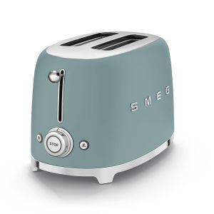 image shows SMEG 2-Slice Toaster | Jade against a blank, white background