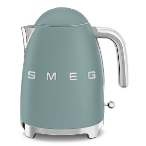image shows SMEG Electric Kettle | Jade against a blank, white background  