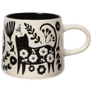image shows Danica Studio 14oz Imprint Mug | Catbloom  against a blank, white background
