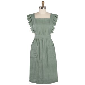 image shows Danica Heirloom Ada Apron | Willow against a blank, white background  