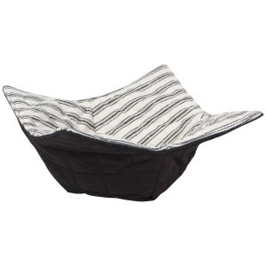 image shows Now Designs by Danica Bowl Cozy | Ticking Stripe against a blank, white background