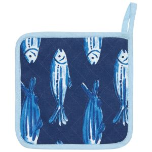 image shows Now Designs by Danica Chef Potholder | Aveiro against a blank, white background