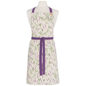 image shows Now Designs by Danica Spruce Apron | Lavender against a blank, white background