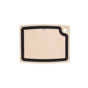 image shows Epicurean Gourmet Series Small Cutting Board | Natural/Slate against a blank, white background
