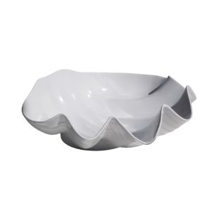 Coastal Shell 14.9" Serving Bowl (White) | TarHong | Everything Kitchens
