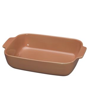 image shows Küchenprofi Porto Rectangular Gratin Dish | Coral against a blank, white background