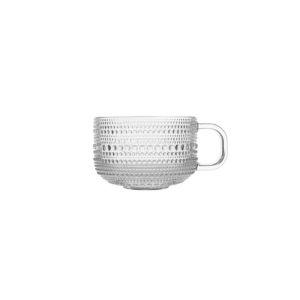 image shows Fortessa Jupiter 12oz Tea/Cappuccino Cup | Clear  against a blank, white background