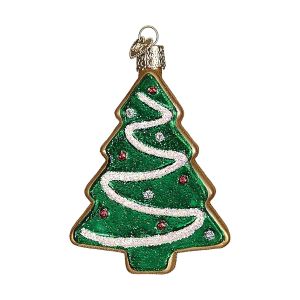 image shows Old World Christmas Ornament | Christmas Tree Sugar Cookie  against a blank, white background