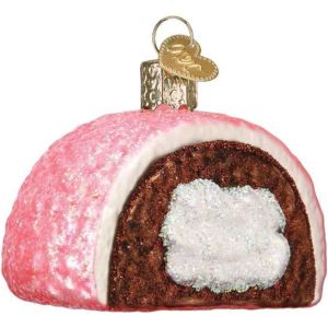 image shows Old World Christmas Ornament | Hostess Snoball  against a blank, white background