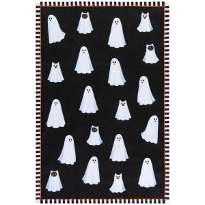image shows Danica Jubilee Halloween Dishtowel | Kindred Spirits against a blank, white background