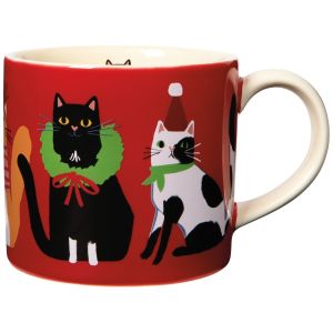 image shows Danica Jubilee Christmas 14oz Mug in a Box | Kitty Carol against a blank, white background