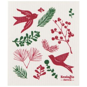 image shows Ecologie by Danica Swedish Sponge Dish Cloth | Winterberry  against a blank, white background