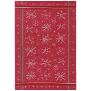 image shows Now Designs by Danica Jacquard Dishtowel | Snowflakes against a blank, white background