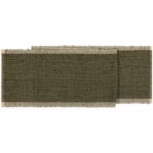 image shows Danica Heirloom Lattice Table Runner | Olive Branch against a blank, white background