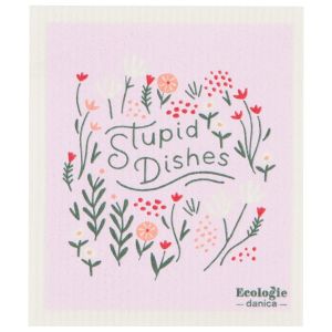 image shows Ecologie by Danica Swedish Sponge Dish Cloth | Stupid Dishes against a blank, white background