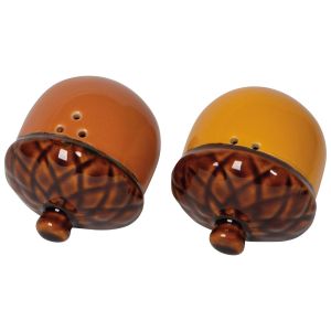 image shows Danica Jubilee Salt and Pepper Shakers (Set of 2) | Acorns against a blank, white background