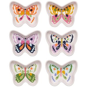 image shows Danica Jubilee Pinch Bowls (Set of 6) | Flutter By against a blank, white background