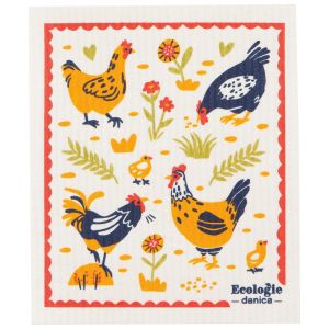 image shows Ecologie by Danica Swedish Sponge Dish Cloth | Free Range  against a blank, white background