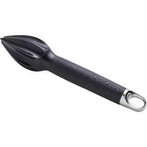 image shows Click Clack Citrus Reamer | Grey/Chrome against a blank, white background