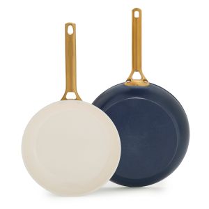 image shows GreenPan Reserve Pro 10" & 12" Fry Pan Set | Twilight against a blank, white background