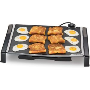 image shows Presto® 19" Electric Tilt-n-Fold™ Electric Griddle against a blank, white background