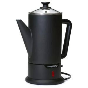  image shows Presto® 12-Cup Cordless-serve Coffee Maker | Black against a blank, white background