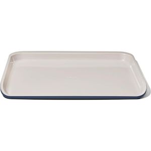 image shows OXO Good Grips Non-Stick Pro Ceramic Coated Metal Bakeware Cookie Sheet Pan | Storm Blue  against a blank, white background