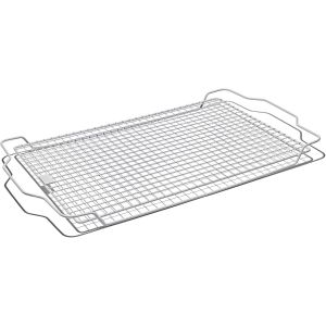 image shows OXO Good Grips Non-Stick Pro Ceramic Coated Cooling & Baking Rack against a blank, white background