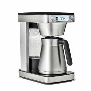 image shows OXO Brew 12-Cup Coffee Maker with Podless Single-Serve Function against a blank, white background