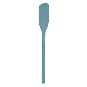 image shows Tovolo Flex-Core Blender Spatula | Blue Slate  against a blank, white background
