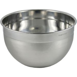 image shows Tovolo Stainless Steel Mixing Bowl | 7.5 Qt. against a blank, white background
