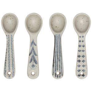 image shows Danica Heirloom Element Mini Spoons | Set of 4 against a blank, white background