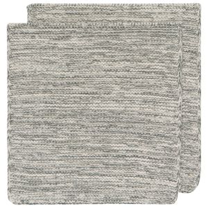  image shows Danica Heirloom 8" x 8" Knit Dish Cloths (Set of 2) | Jade  against a blank, white background