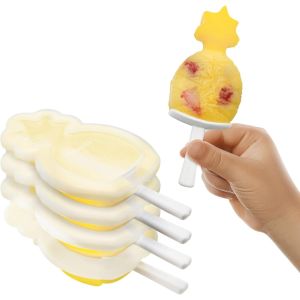 image shows Tovolo Stackable Pop Molds (Set of 4) | Pineapple against a blank, white background