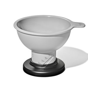 image shows OXO Good Grips Adjustable Funnel against a blank, white background