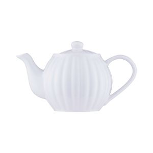 image shows Price & Kensington Luxe 2 Cup Teapot | White  against a blank, white background