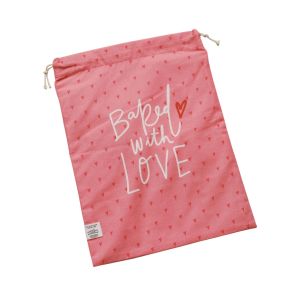 image shows Doe A Deer Baked with Love Bread Bag  against a blank, white background