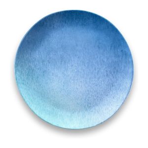 image shows TarHong Oceanic Ombre 8.5" Salad Plate | Blue against a blank, white background