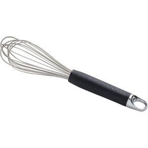 image shows Click Clack Small Whisk | Grey/Chrome against a blank, white background