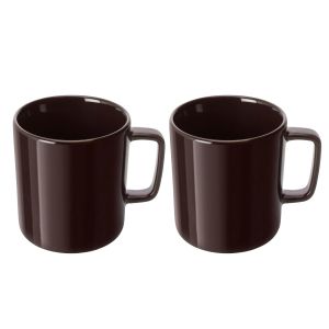 image shows LSA Collective 12.5oz Mugs (Set of 2) | Mocha against a blank, white background