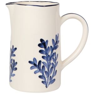 image shows Danica Heirloom Hand-Painted Turkish 60oz Pitcher | Floren  against a blank, white background
