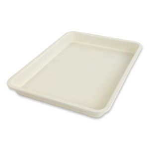 image shows USA Pan Ceramic Nonstick Quarter Sheet Pan | Vanilla against a blank, white background