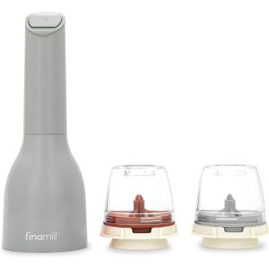  image shows FinaMill Classic Battery Spice Mill | Stone Gray against a blank, white background