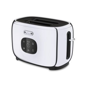 image shows All-Clad Stainless Steel 2 Slice Toaster with Touchscreen Function against a blank, white background