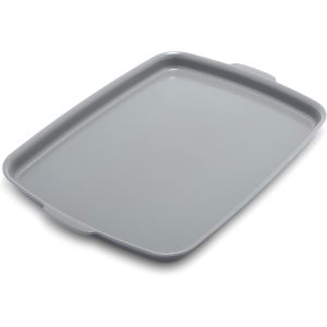 image shows GreenPan Premiere Ovenware 18" x 13" Half Sheet Baking Pan  against a blank, white background