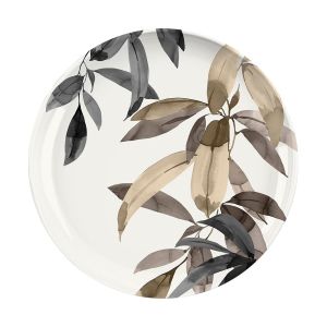 image shows TarHong Bali Leaves 10.5" Dinner Plate against a blank, white background
