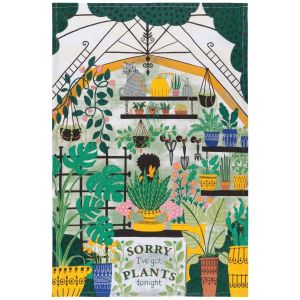 image shows Danica Jubilee Printed Cotton Dishtowel | Smarty Plants  against a blank, white background