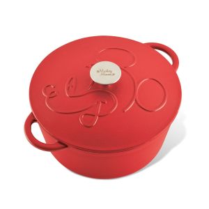 image shows Disney Bon Voyage 4.75 Quart Nitro Dutch Oven | Red against a blank, white background